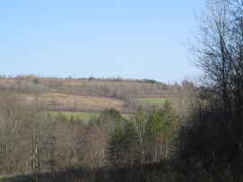 fields on mountain win winter