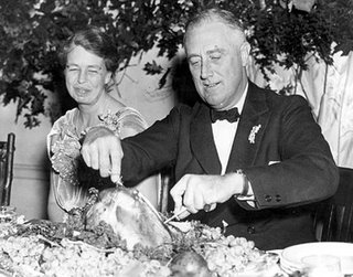 fdr and Elinor carving bird