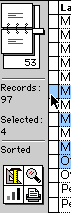 selecting multiple records in list view