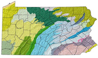 map of pennsylvania showing geologic features