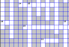 crossword puzzle piece